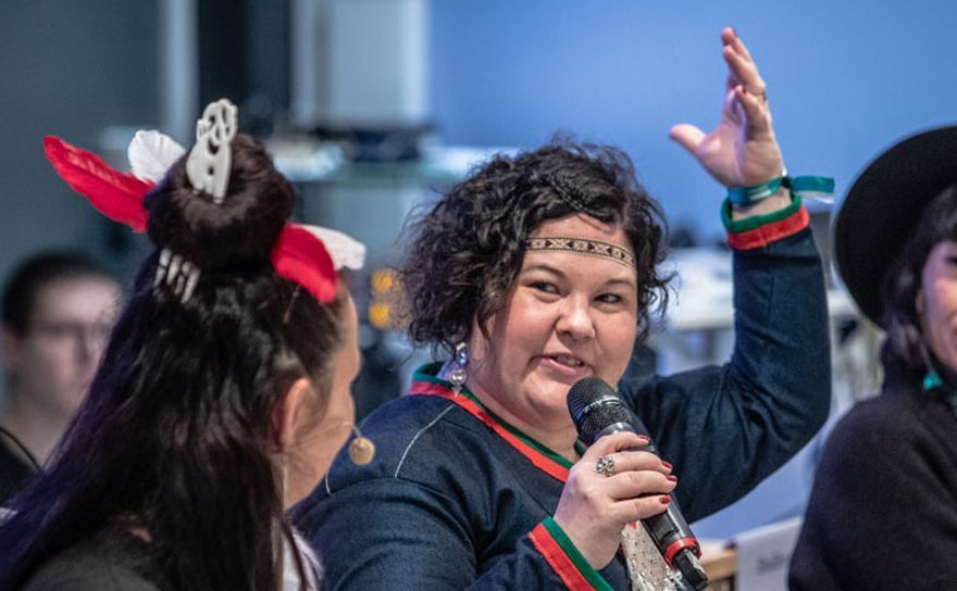 From Left: Mihirangi Mai, Sara Andersson Ajnnak, Shoshona Raven. Photo Credit: Eric Nieuwland